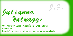 julianna halmagyi business card